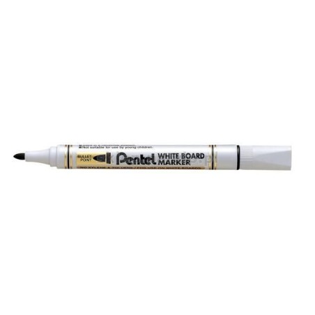 Ekonomiczny Marker Do Białych Tablic Czarny Mw85-A Pentel Suchościeralny
