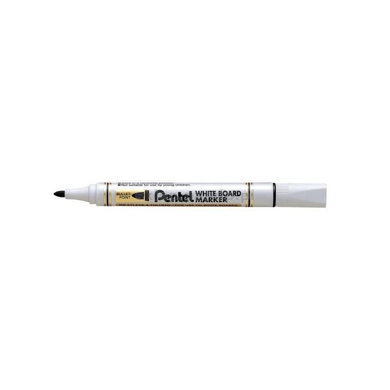 Ekonomiczny Marker Do Białych Tablic Czarny Mw85-A Pentel Suchościeralny
