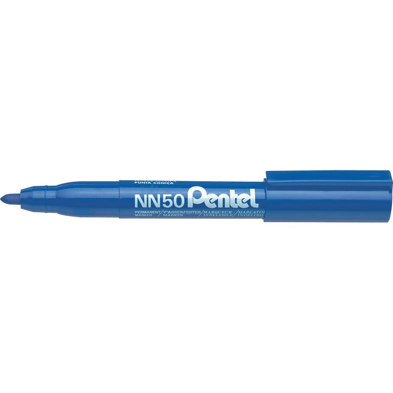Marker Permanentny Nn50 Niebieski Okrągła Końcówka Pentel