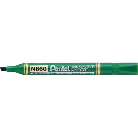 Marker Permanentny N860 Zielony Ścięta Końcówka Pentel