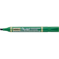 Marker Permanentny N860 Zielony Ścięta Końcówka Pentel