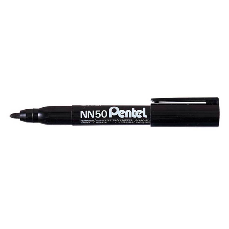 Marker Permanentny Nn50 Czarny Okrągła Końcówka Pentel