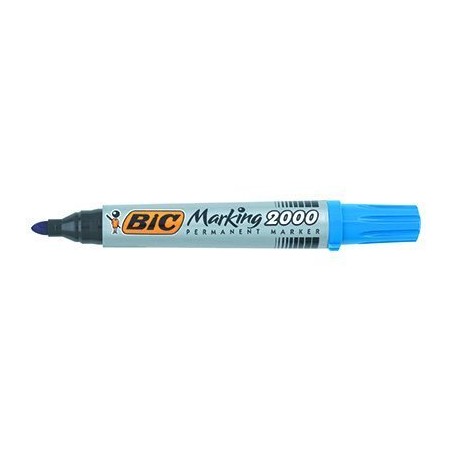 Marker Permanentny Bic 2000 Ecolutions Niebieski Okrągła Końcówka, 8209143