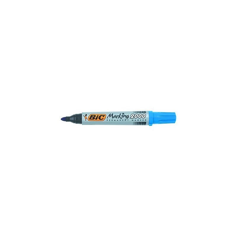 Marker Permanentny Bic 2000 Ecolutions Niebieski Okrągła Końcówka, 8209143