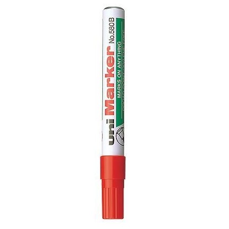 Marker Permanentny Uni No-580 Ścięty Czerwony