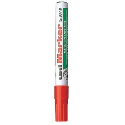 Marker Permanentny Uni No-580 Ścięty Czerwony