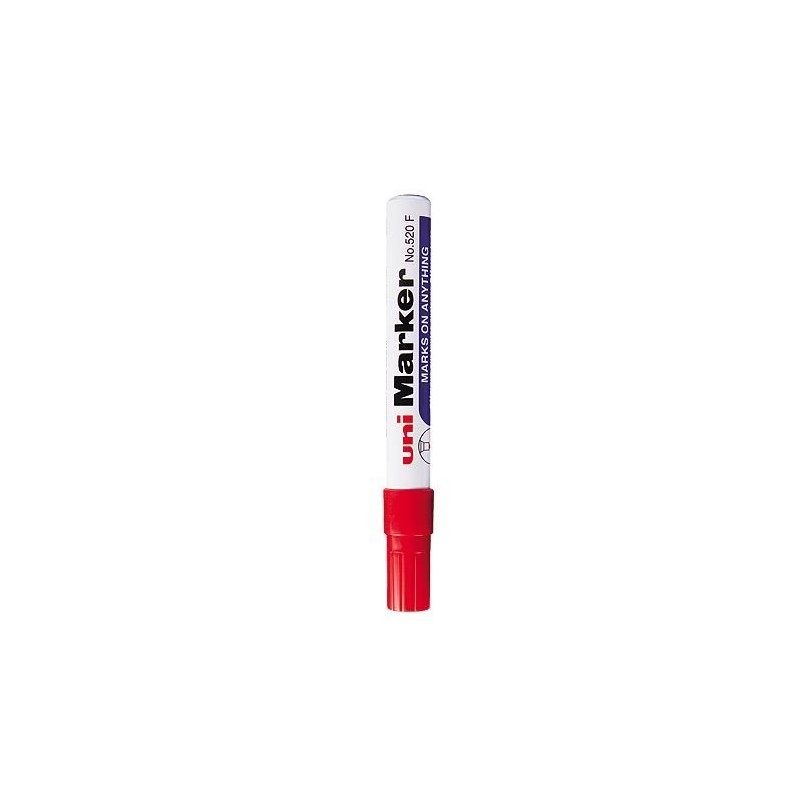 Marker Permanentny Uni No-520 Okrągły Czerwony Sale