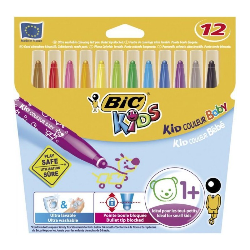 Flamastry Bic Kids Kid Couleur Baby , 9020801