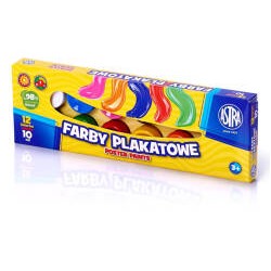Farby Plakatowe Astra 12 Kolorów - 10 Ml, 83115902