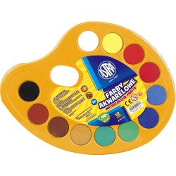 Farby Akwarelowe Astra 12 Kolorów - Fi 30,0 Mm Paletka, 83216903