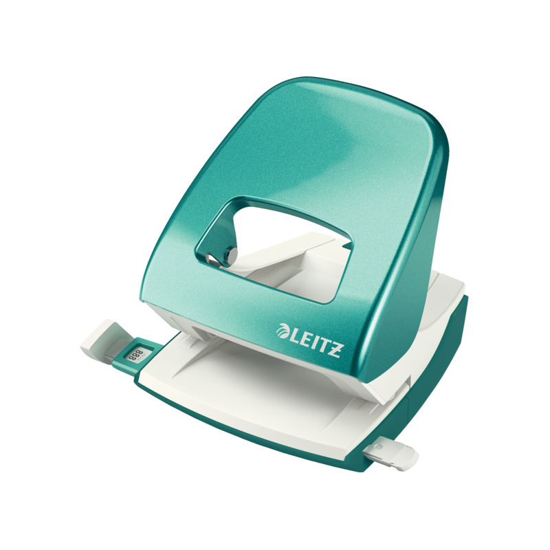 Dziurkacz 5008 Leitz Turkusowy 30 Kartek Duży Metalowy 50081051 .