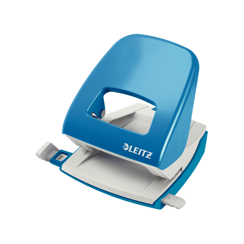 Dziurkacz 5008 Leitz Jasnoniebieski 30 Kartek Duży Metalowy 50080030