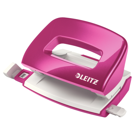 Dziurkacz Mini Leitz Wow Metalowy Różowy Metalik 50601023