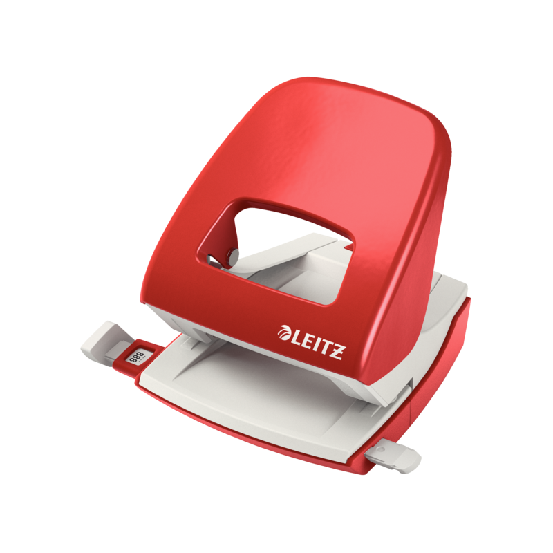 Dziurkacz 5008 Leitz Czerwony 30 Kartek Duży Metalowy 50080025