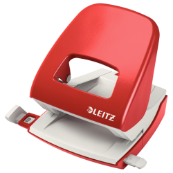 Dziurkacz 5008 Leitz Czerwony 30 Kartek Duży Metalowy 50080025