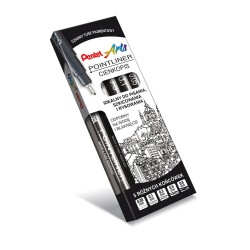 Cienkopis Kalibrowany Pointliner Czarny S20P-3A Pentel .