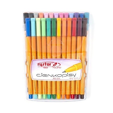 Cienkopis Rc-04 Rystor Etui 25Szt Mix 403-025