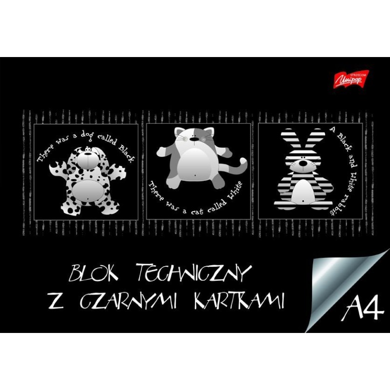 Blok Techniczny Z Czarnymi Kartkami A4 10 Kartek, 180G/M2 Unipap