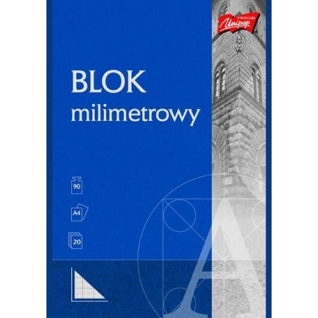 Blok Milimetrowy A4 20Kartek Unipap