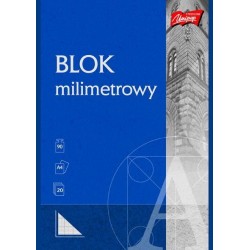 Blok Milimetrowy A4 20Kartek Unipap