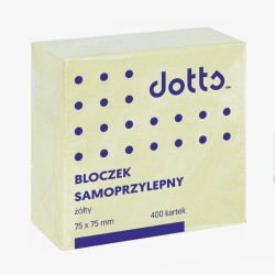 Kostka Samoprzylepna Dotts 75X75 400 Kartek Żółta (Nskz/D)