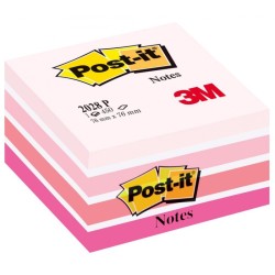 Kostka Samoprzylepna Post-It (2028-P), 76X76Mm, 1X450 Kart., Różowa .