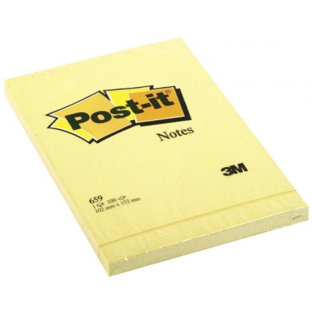 Bloczek Samoprzylepny Post-It_ (659), 152X102Mm, 1X100 Kart., Żółty