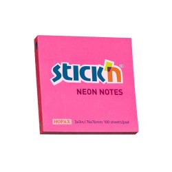 Bloczek Stick N 76X76Mm Ciemnoróżowy Neonowy 100K 21165 Stick N
