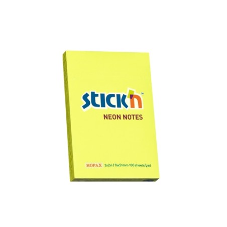 Bloczek Sticknulln 76X51Mm Żółty Neon 100K 21132