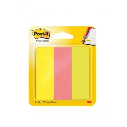 Zakładki Indeksujące Post-It (671/3), Papier, 26X76Mm, 3X100 Kart., Mix Kolorów