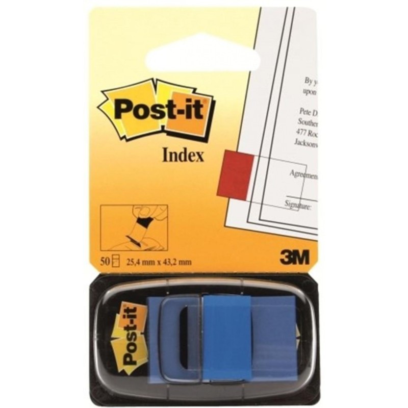 Zakładki Indeksujące Post-It 25X43Mm Niebieskie 680-2 50Sztuk 3M