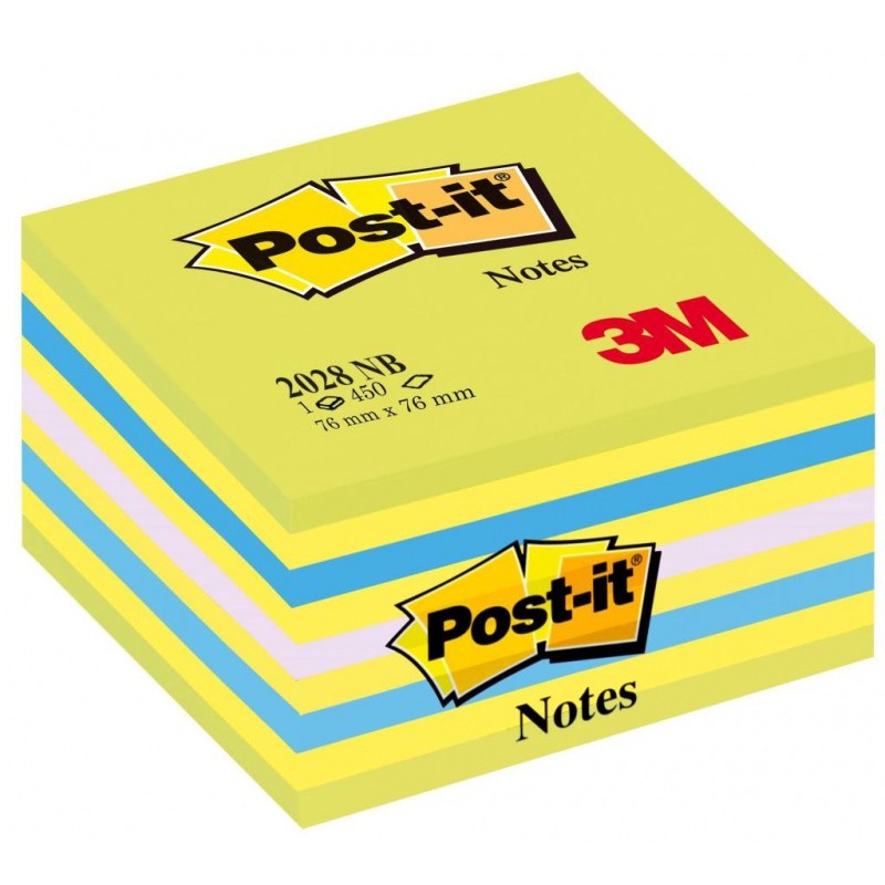 Bloczek 3M Post-It 2028-Nb 76X76Mm Niebiesko-Zielony 400K Ft510093253