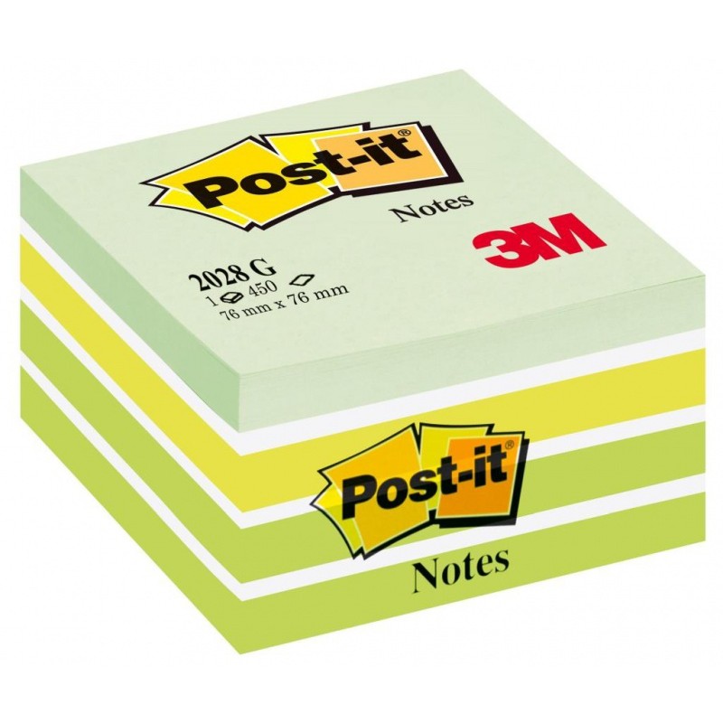 Bloczek 3M Post-It 2028-G 76X76Mm Zielony 450K Ft510093238