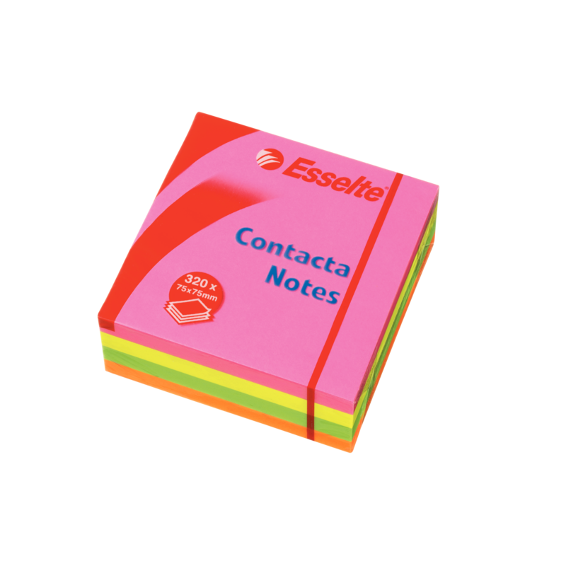 Bloczki Samoprzylepne Esselte 75X75Mm Neon 320 Kartek 83065