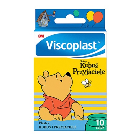 Zestaw Plastrów Viscoplast, 10Szt., Kubuś I Przyjaciele, Mix Kolor