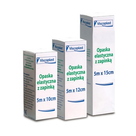 Opaska Elastyczna Z Zapinką Viscoplast, 10Cmx5M Bandaż Elastyczny