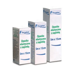 Opaska Elastyczna Z Zapinką Viscoplast, 10Cmx5M Bandaż Elastyczny