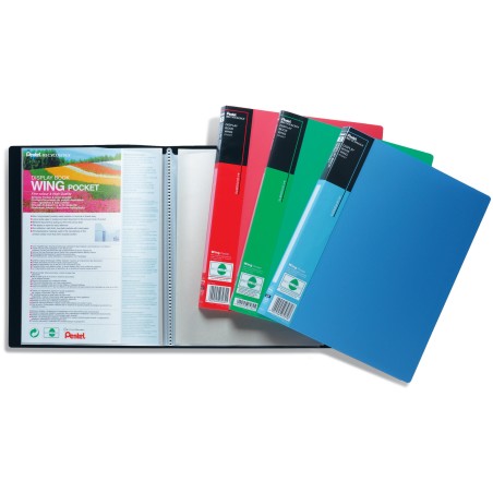 Album Ofertowy Wing, 20 Kieszeni Czarny Dcf442-A Pentel