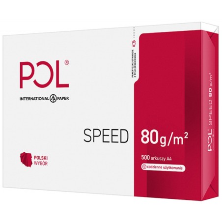 Papier Xero A4 Polspeed 80G Klasa Białości C 153 Karton 5 Ryz