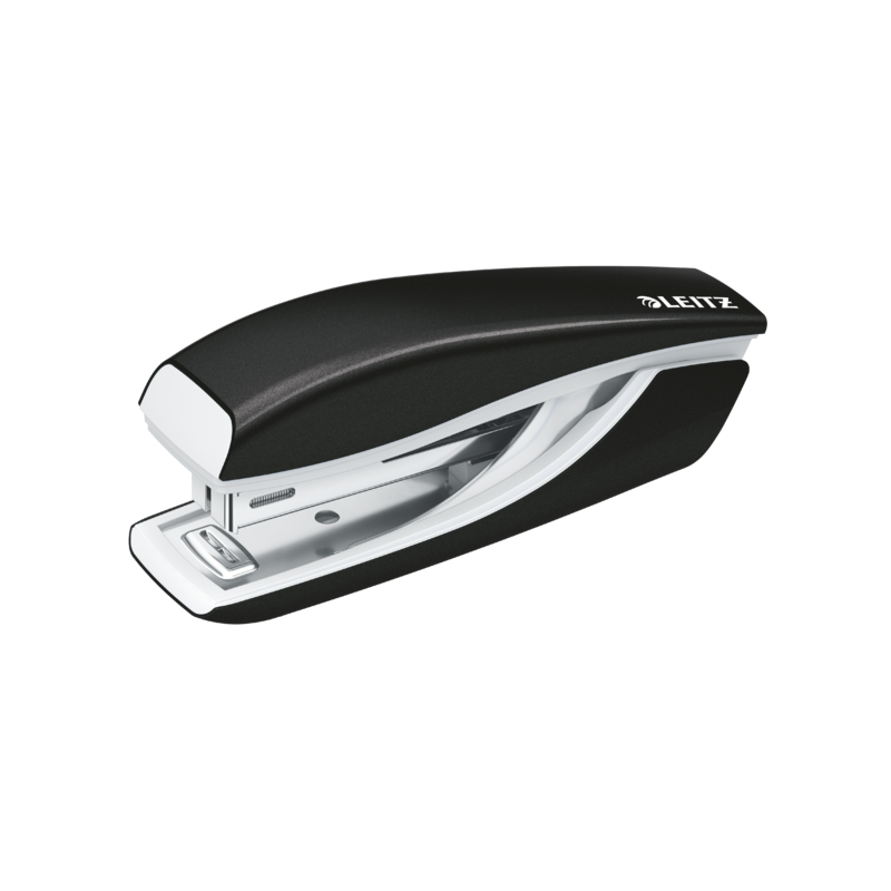 Zszywacz Mini Metalowy Leitz Wow, Czarny, 10 Lat Gwarancji, 10 Kartek 55281095 .