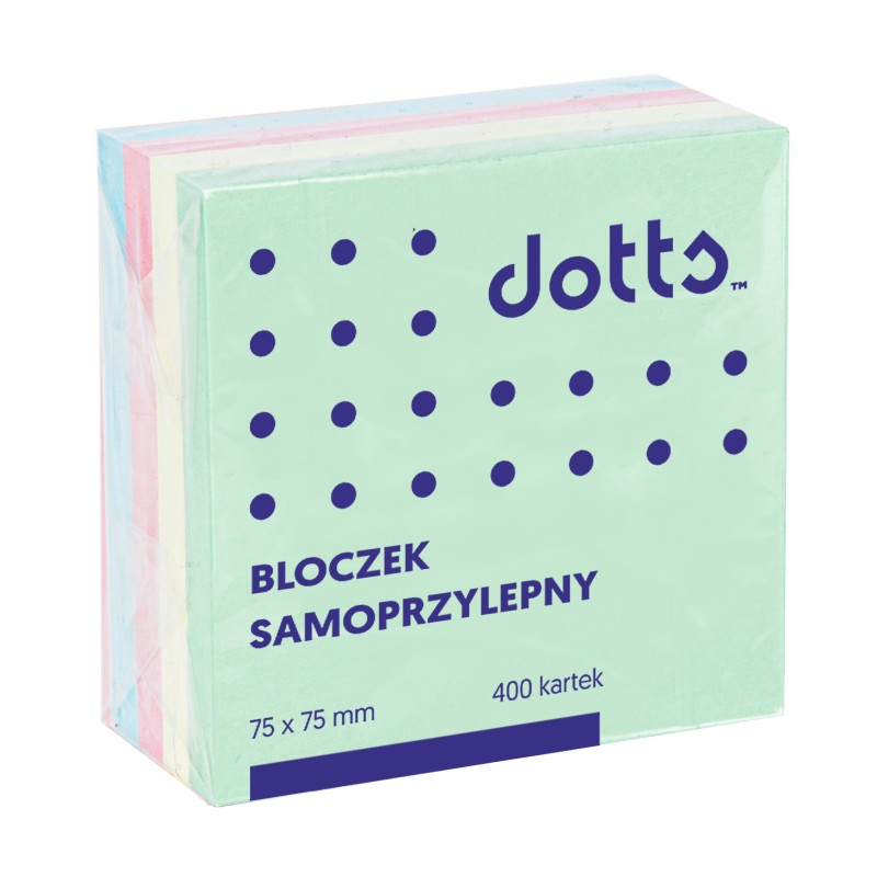 Kostka Samoprzylepna Dotts 75X75 400 Kartek Pastelowa (Nskp/D)
