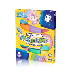 Modelina Pastelowa Astra 12 Kolorów, 304118007