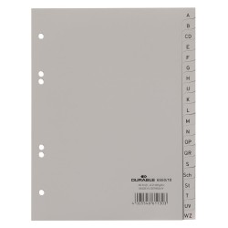 Przekładki A5 A-Z Pp Szare 655010 Durable