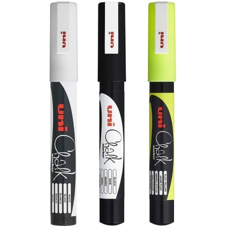 Marker Kredowy Uni Pwe-3Ms Żółty