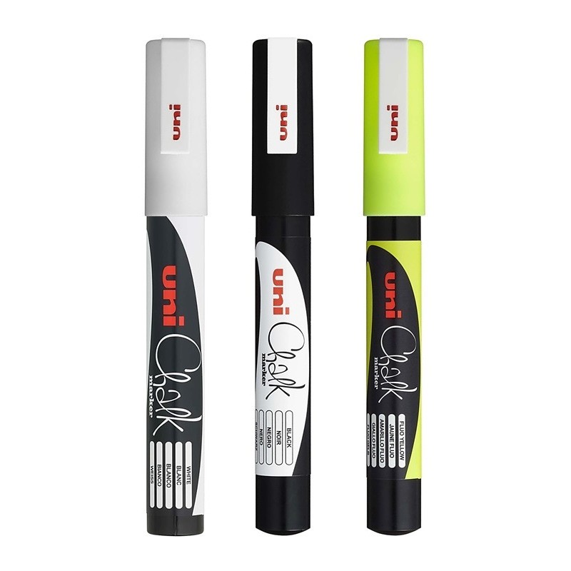 Marker Kredowy Uni Pwe-3Ms Żółty