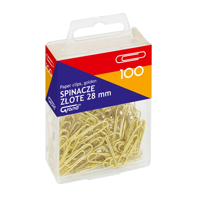 Spinacz Złoty R-28 Grand 100 Sztuk T4 110-1633
