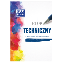 Blok Techniczny Oxford A4 10K 250G Biały 400093199