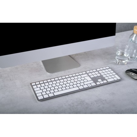 Klawiatura Bezprzewodowa Do Mac Kw 9100 Slim Wireless Silver Germany
