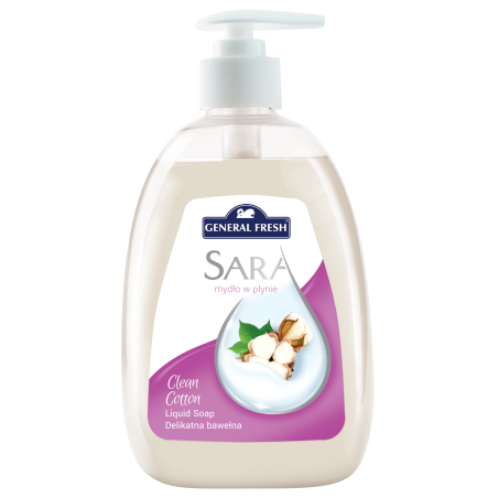 Mydło W Płynie Sara 500Ml Delikatna Bawełna General Fresh  11014