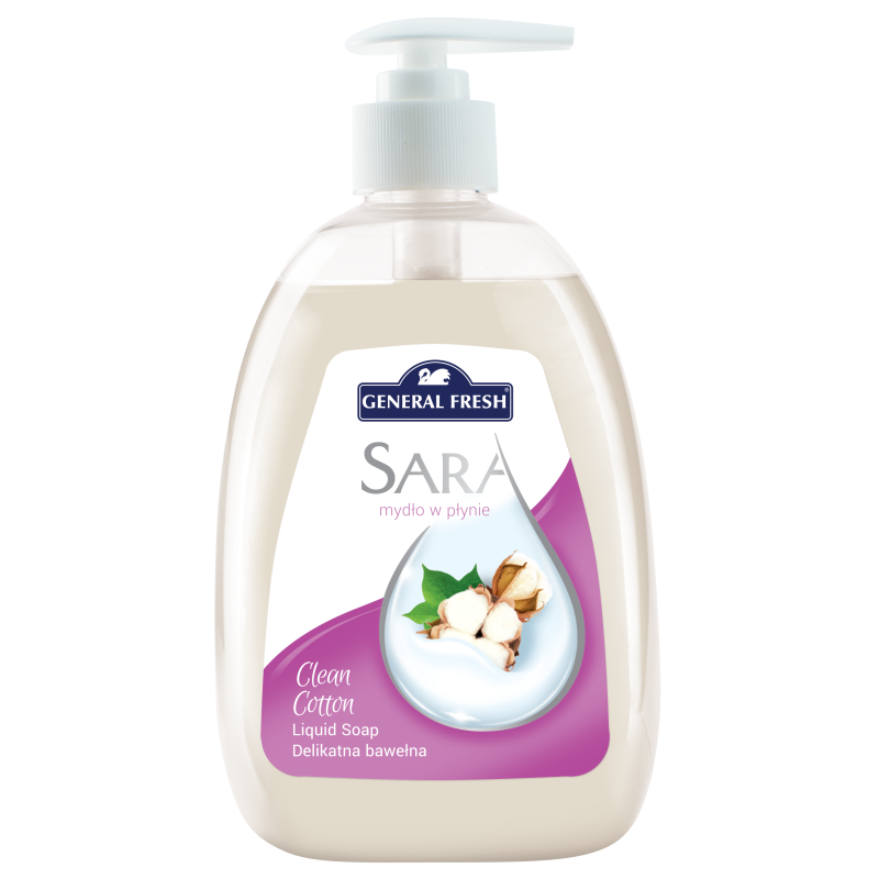 Mydło W Płynie Sara 500Ml Delikatna Bawełna General Fresh  11014